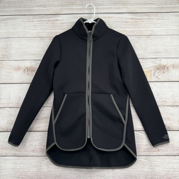 The North Face Thermal 3D Double Layer Fleece Full Zip Jacket Womens Small Black - Picture 1 of 14